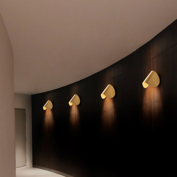 Opviq Lámpara de Pared Heybe - 13624 Dorado
